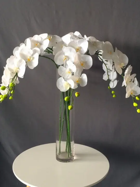 PU製の大きな胡蝶蘭の造花【リビング飾り・ウェディングフラワー】