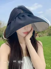 折りたたみ可能なUVカット女性用帽子【大きなツバ・サマーデザイン・通気性あり】