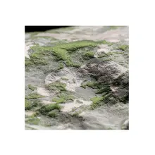 春の粉緑色の模様が美しいジャガード生地【苔のグラデーション・レトロ文芸衣装デザイン用】