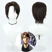 BLEACH ブリーチ コスプレウィッグ【藍染惣右介・茶色・キャラクター】