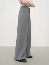感のあるストレートニットカジュアルパンツ【冬用・スリムフィット・どんなスタイルにも合わせやすい】（セットアップ対応）