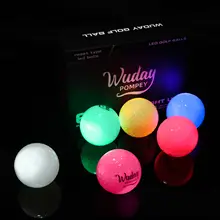三色発光モードのゴルフナイトボール【LEDライト・練習用・夜間使用】