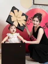 特大バースデーサプライズボックス【華やかなギフトボックス・空の包装箱・男の子・女の子・子供用装飾】