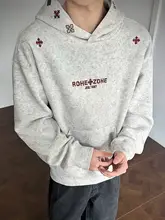 アメリカンスタイルのタイダイ刺繍フーディ【春用・カジュアル・ゆったり・プルオーバー】（セットアップ対応）