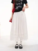ワイドパンツ レディース レース 八分丈 シンプル ル ーズ 夏 「HTmeme」