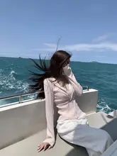 軽やかで通気性抜群！フード付きアイスリネンニットジャケット【夏用・スリムフィット・ジッパー付き】