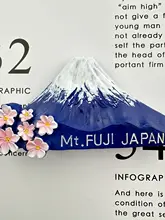 東京 富士山 フィギュア 冷蔵庫用マグネット【樹脂製・観光記念品・デコレーション】