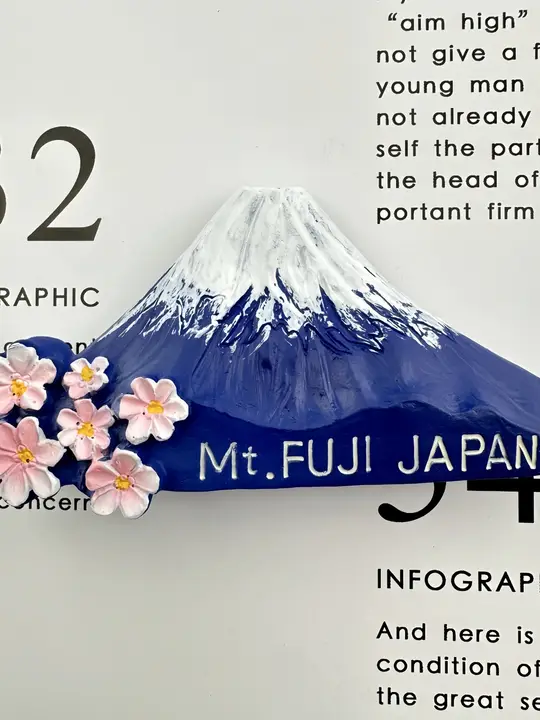 東京 富士山 フィギュア 冷蔵庫用マグネット【樹脂製・観光記念品・デコレーション】