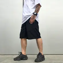テーラードショーツ メンズ ウエストチェーン付き ストレート バギー ヴィンテージ ストリート 「gallery dept」