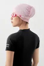 361° 水泳帽 男女布製 耳保護 圧迫しない 長髪 大きめ頭囲 ファッショナブル プロ仕様