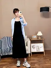 エレガントなデザインのノースリーブフレアドレス【長丈・体型カバー・夏用】（セットアップ対応）