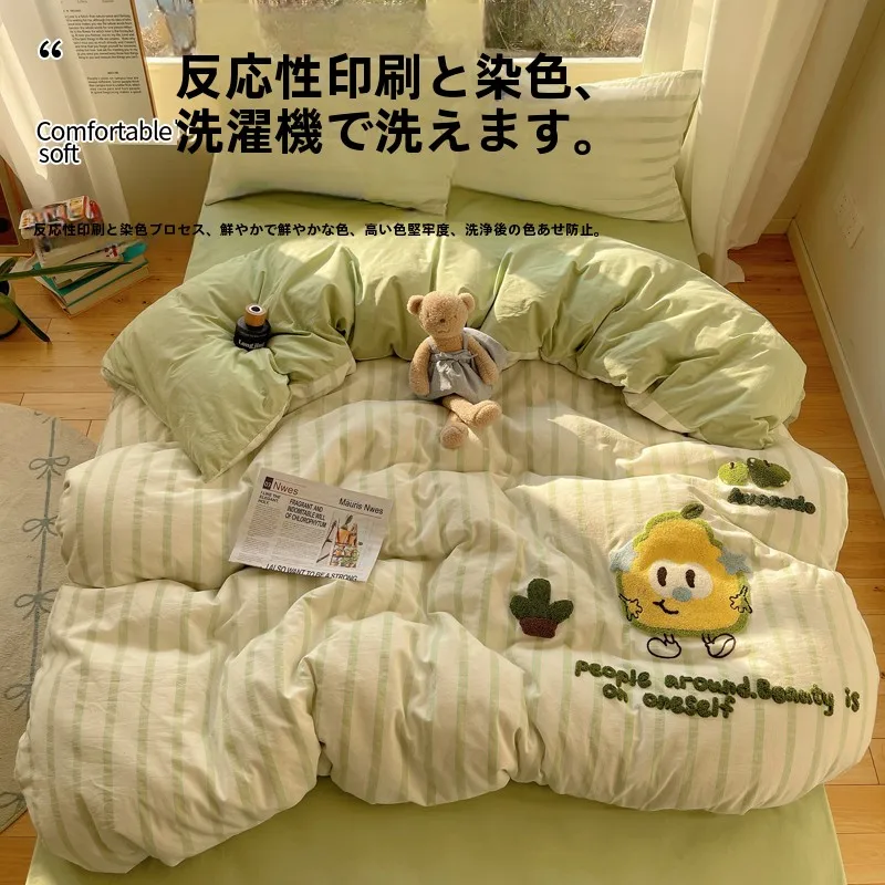 9ヶ月 赤ちゃん プレゼント おすすめのカートゥーンデザインベッドセット