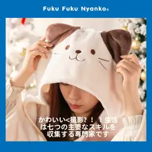 猫デザインの収納可能なフリース毛布【春用・フード付き・オフィス用】