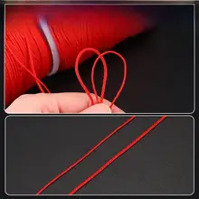 手作り用 綿糸の赤い編み紐【DIY・ブレスレット・ビーズ用】