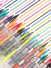 ダブルヘッド毛ブラシアートラインペン【ソフト先端・学生向け水彩画用】