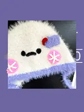 可愛らしい毛むくじゃらの雷锋帽【防寒・耳あて付き・おしゃれなニット帽】