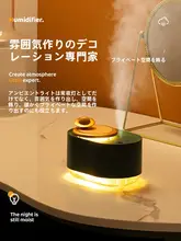 回転星球加湿器【デスク用・小夜灯付き・自宅やオフィス向け】
