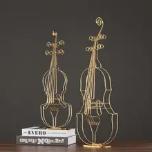 北欧風 シンプルな小提琴のインテリア飾り【創意音符デザイン・リビング用】