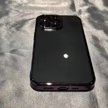 スマートフォンケース【電鍍仕上げ・男女兼用・黒・耐汚れ対応】