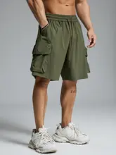 MUSCLE DOG 多ポケットデザインのカジュアル工事用ショートパンツ【刺繍入り・フィット・夏用】