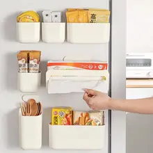 マグネット式冷蔵庫収納ボックス【ティッシュケース・壁掛けタイプ・キッチン用】