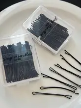 シンプルな一字型ヘアクリップ【高級感・スタイリッシュデザイン・横髪用】