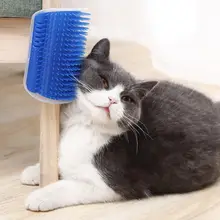 猫用角擦り器【マッサージ機能付き・ブラシ・爪とぎおもちゃ】