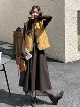 新中式デザインの盤扣付きベスト【女性用・秋季・レトロ・高級感】（セットアップ対応）