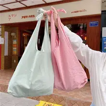 春夏新作キャンディーカラーの結び付きタンクトップトートバッグ【シンプルデザイン・カンバス製・おしゃれなデイリーバッグ】（セットアップ対応）