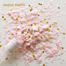 Mc. 摩卡 パーティー 用 無音 フラワー バースデー プリンセス ピンク カラフル 円形 ペーパー キット【パーティー プロップ】