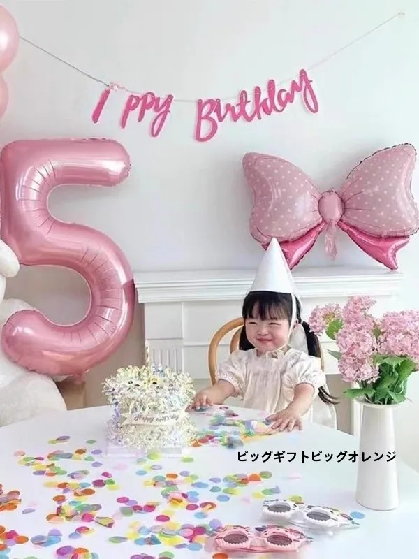 子供用バースデーデコレーション ビッグリボン風バルーンの使い方と特徴
