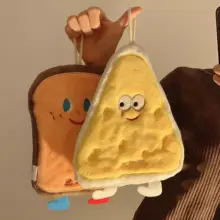 かわいい吸水性ハンドタオル【掛け式・ふんわり厚手・カートゥーンデザイン・キッチンや洗面所用】