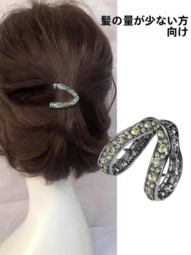 短髪用ハーフアップクリップ：簡単アレンジで顔のバランスを整える
