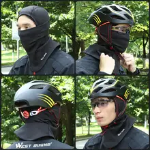 防寒対策に最適！男女兼用フリース製防風ヘッドカバー【冬用・サイクリング・マスク】