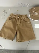デニムショートパンツ【子供用・夏用・男女兼用・五分丈】（セットアップ対応）