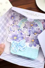 3D花束立体カード【教師の日・手作り・祝福メッセージ・封筒付き】