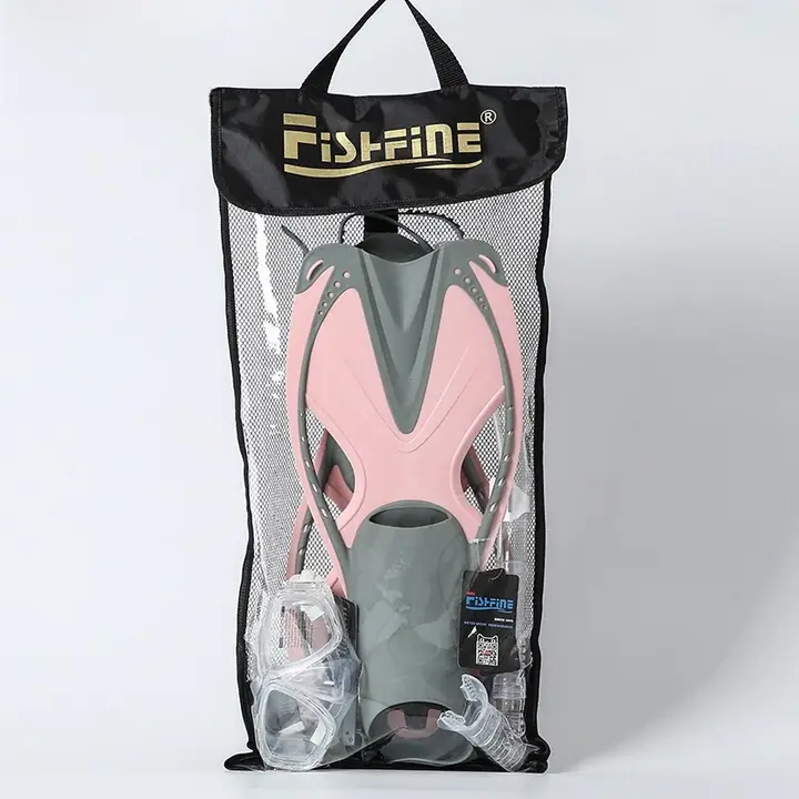FISHFINE シュノーケリング 三宝装備 メッシュバッグ