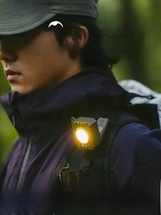 アウトドア用ヘッドランプ【軽量・取り外し可能・ミニサイズ・バックパック用・夜間登山対応】