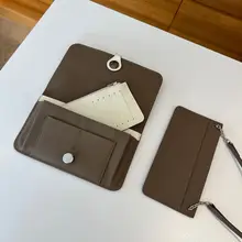 本革製パスポートポーチ【多用途・ショルダー・大容量・カードケース】