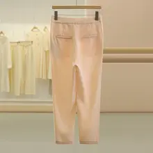 通勤風 ストレートフィットパンツ【デザイン・夏用・束脚】