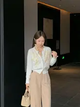 感のあるロングパンツ【小柄対応・ストレート・レトロスタイル】