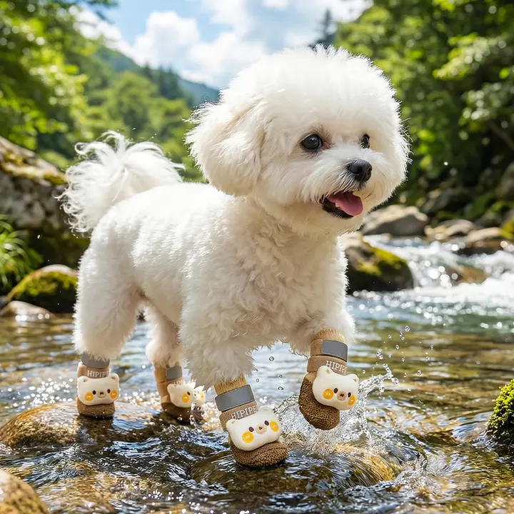 hipidog 防水の愛犬用ソフトソール靴【中小型犬用・滑り止め・四季対応】