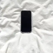 半透けデザインの黒灰水墨風スマホケース【iPhone用・シンプルで個性的】