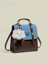 レトロデザインの多機能学院風バックパック【学生用・通勤・コンパクト】
