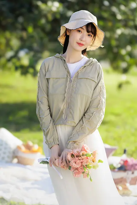 浪漫花漾シリーズ UV100日焼け防止女性用夏季カジュアルウェア