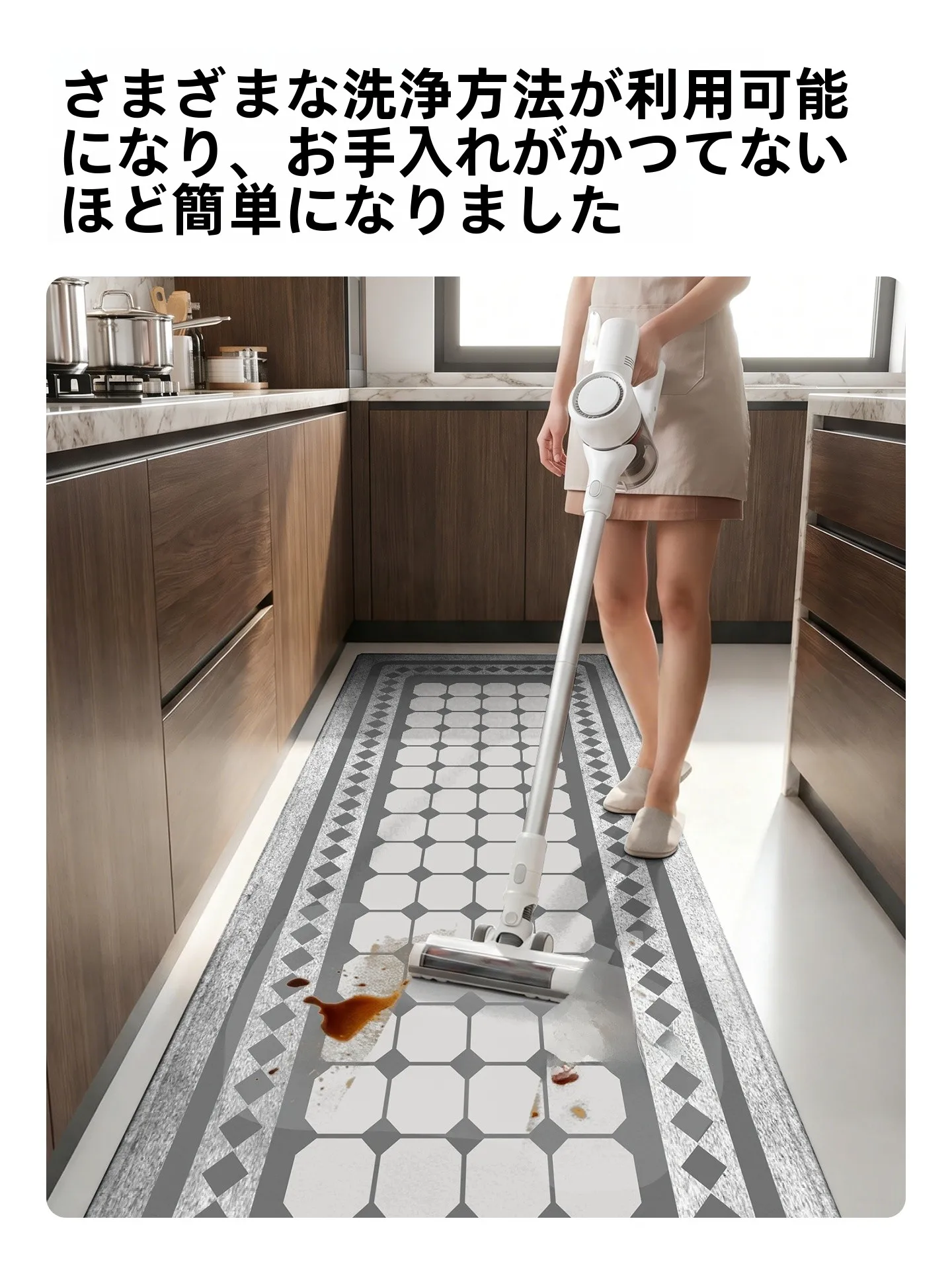 キッチン用防滑マットの使い勝手：至簡優家製の撥水タイプが実際の調理空間でどう活用されるか