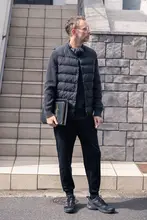CAREOFLORD 男性用ウィンター ダウンベスト【着用可能な内側の羽毛・スリムフィットデザイン】