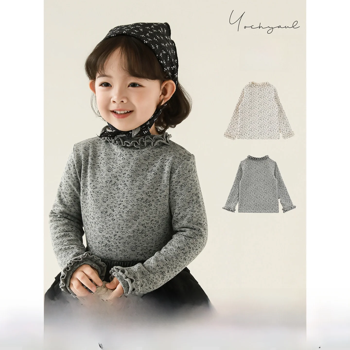 個別化シャツの選択肢としてのフラワープリント長袖Tシャツ：YOEHYAULの女童向けデザインの実用性と着心地