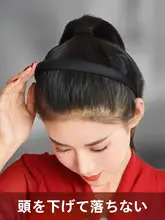 男性用スポーツヘアバンド【ブラック・無痕設計・プラスチック製・ヘアスタイル保持用】