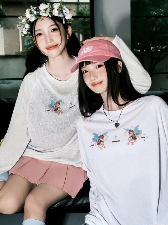 花柄透湿冷感日焼け防止カーディガン【夏季・ルーズフィット・長袖Tシャツ】